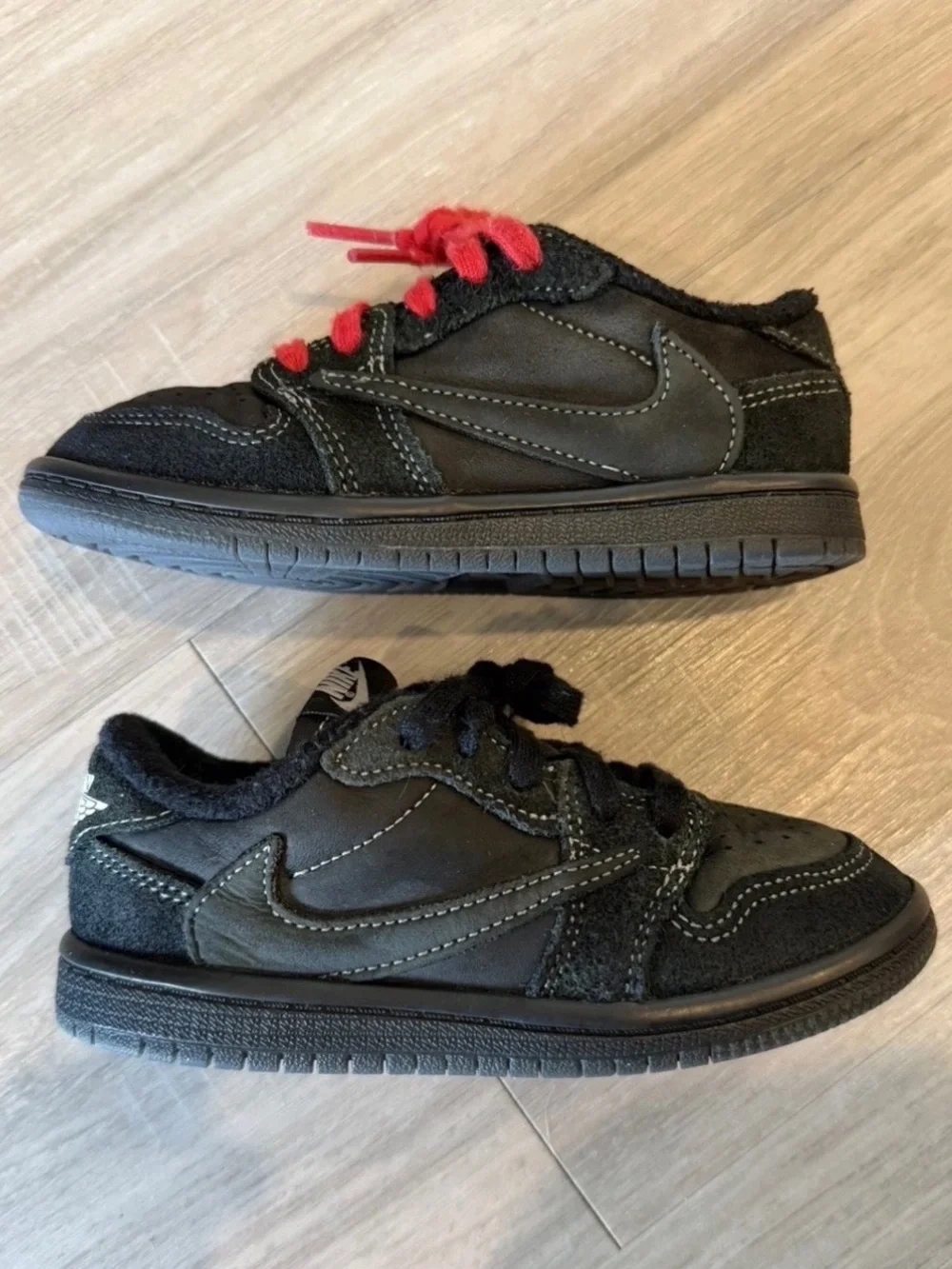 Nike Air Jordan 1 Low x Travis Scott Black Phantom Youth 9C